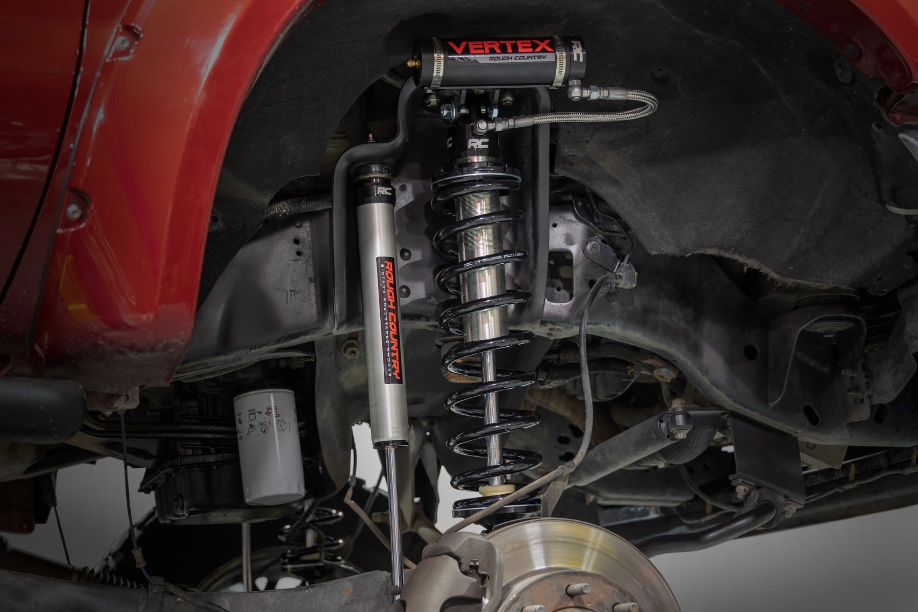Rough Country 4.5 Inch Coilover Conversion Upgrade Kit Vertex/V2 Ford F-250/F-350 Super Duty (05-22)