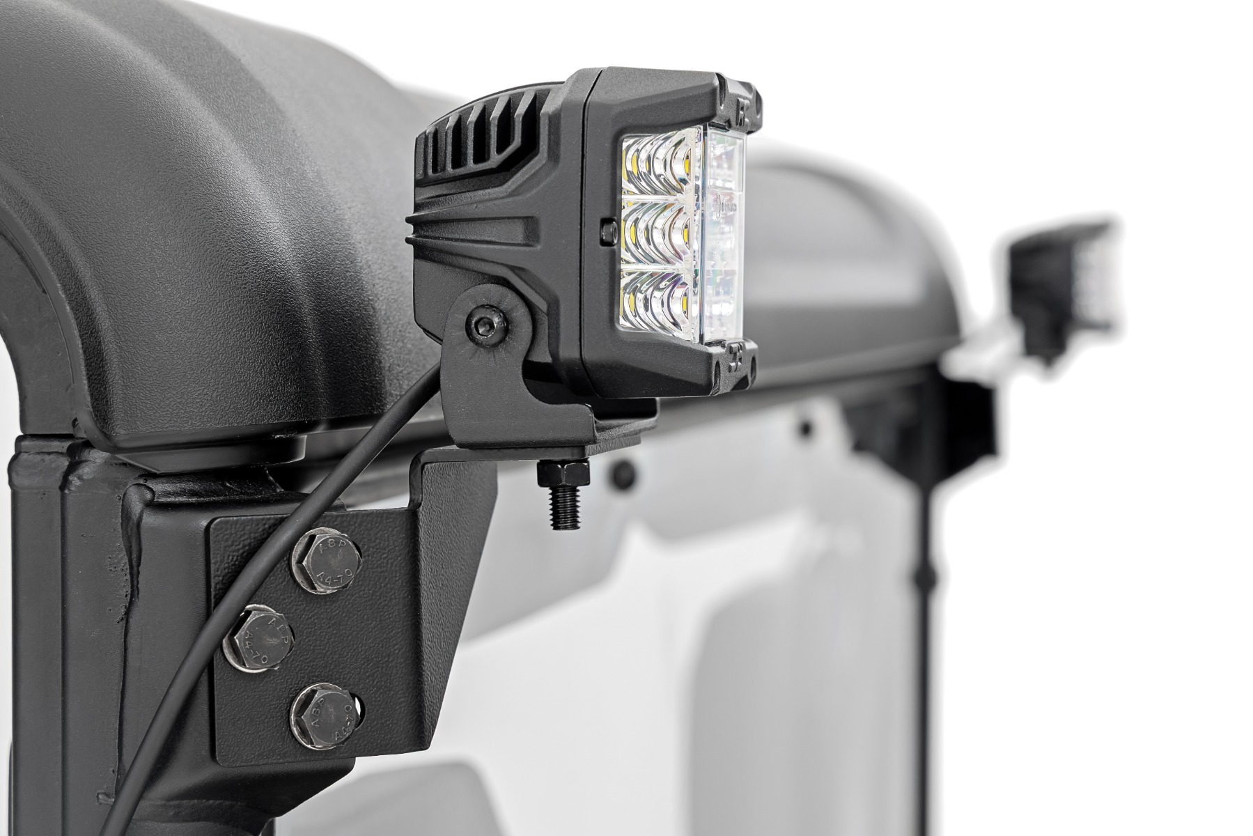 Rough Country LED Light Kit Rear Mount 2β³ Black Pair Amber DRL CFMOTO UFORCE U10 Pro