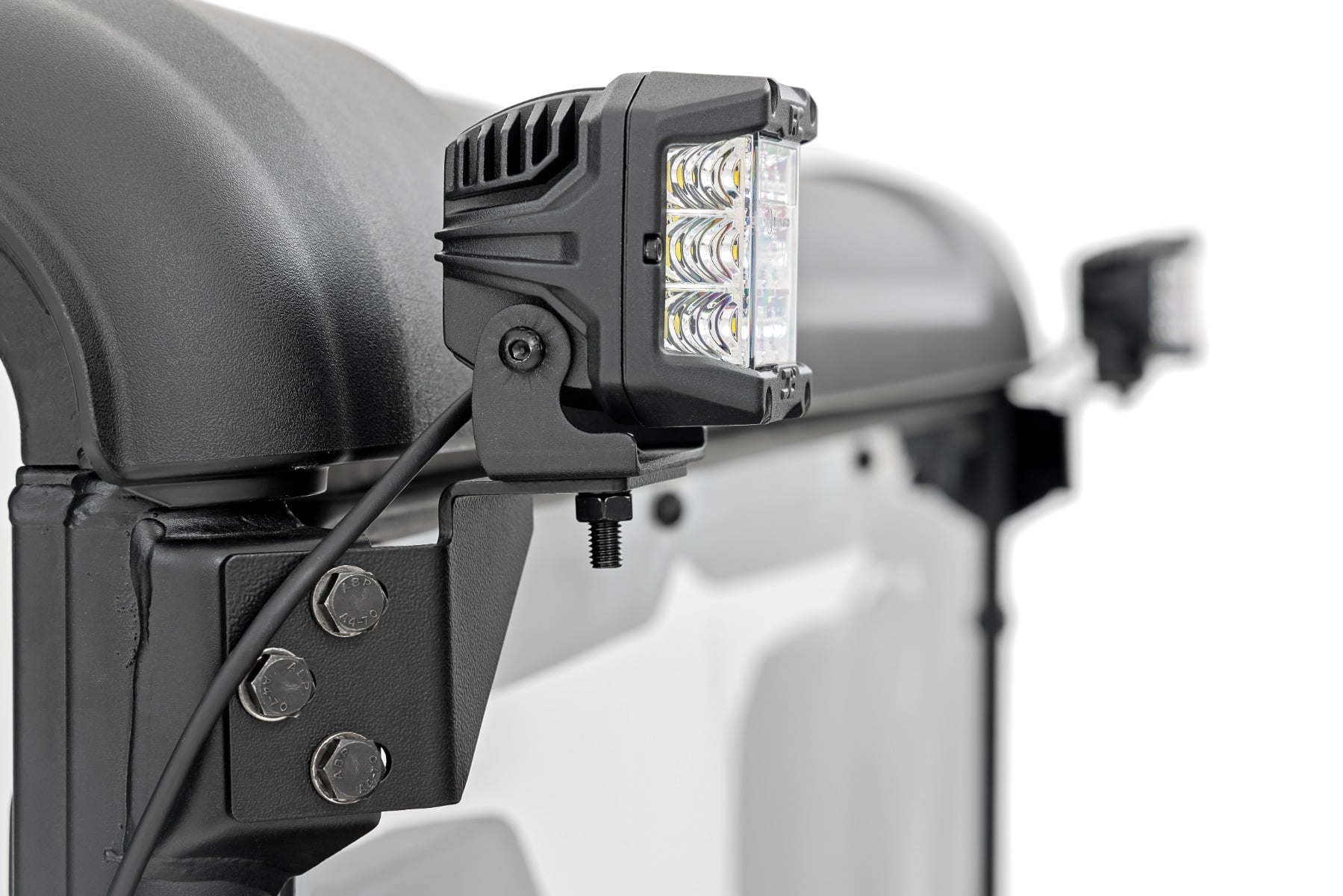 Rough Country LED Light Kit Rear Mount 3β³ Chrome Pair Wide Angle CFMOTO UFORCE U10 Pro