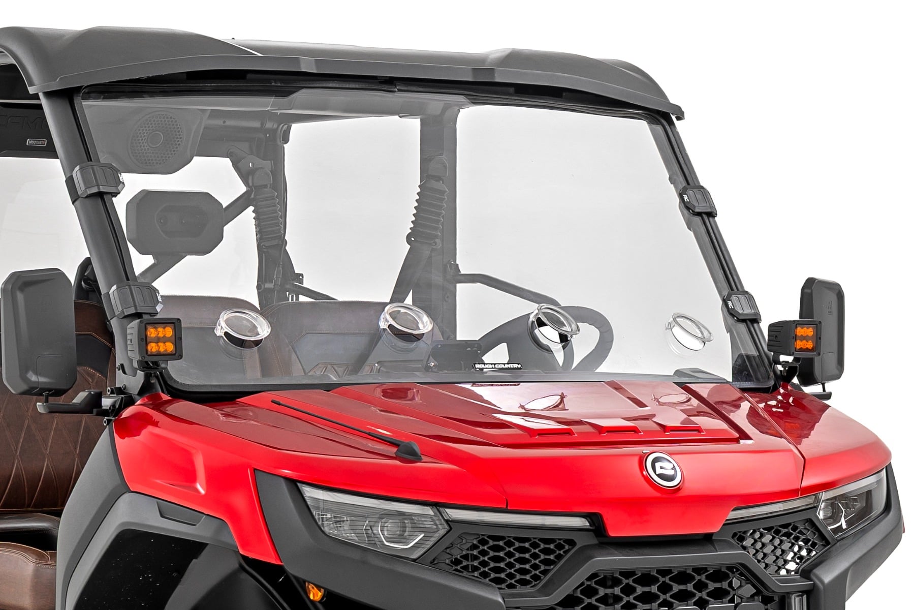 Rough Country Vented Full Windshield Scratch Resistant CFMOTO UFORCE U10 Pro