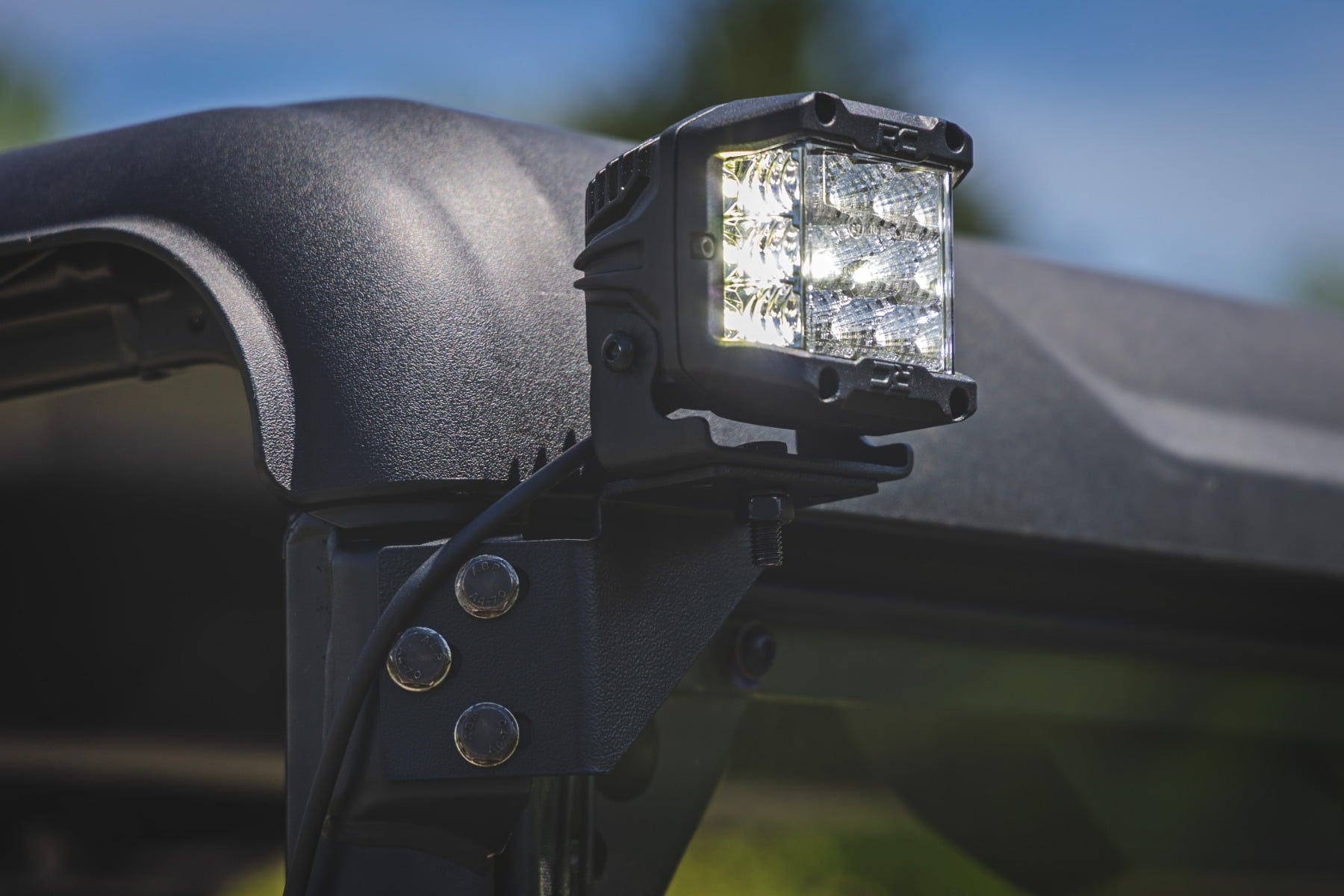 Rough Country LED Light Kit Rear Mount 2β³ Black Pair CFMOTO UFORCE U10 Pro