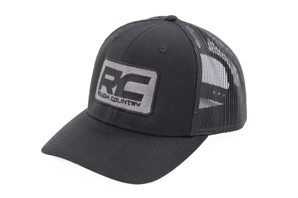 Rough Country Hat Black Mesh Rough Country Patch Black/Black – Richardson 112