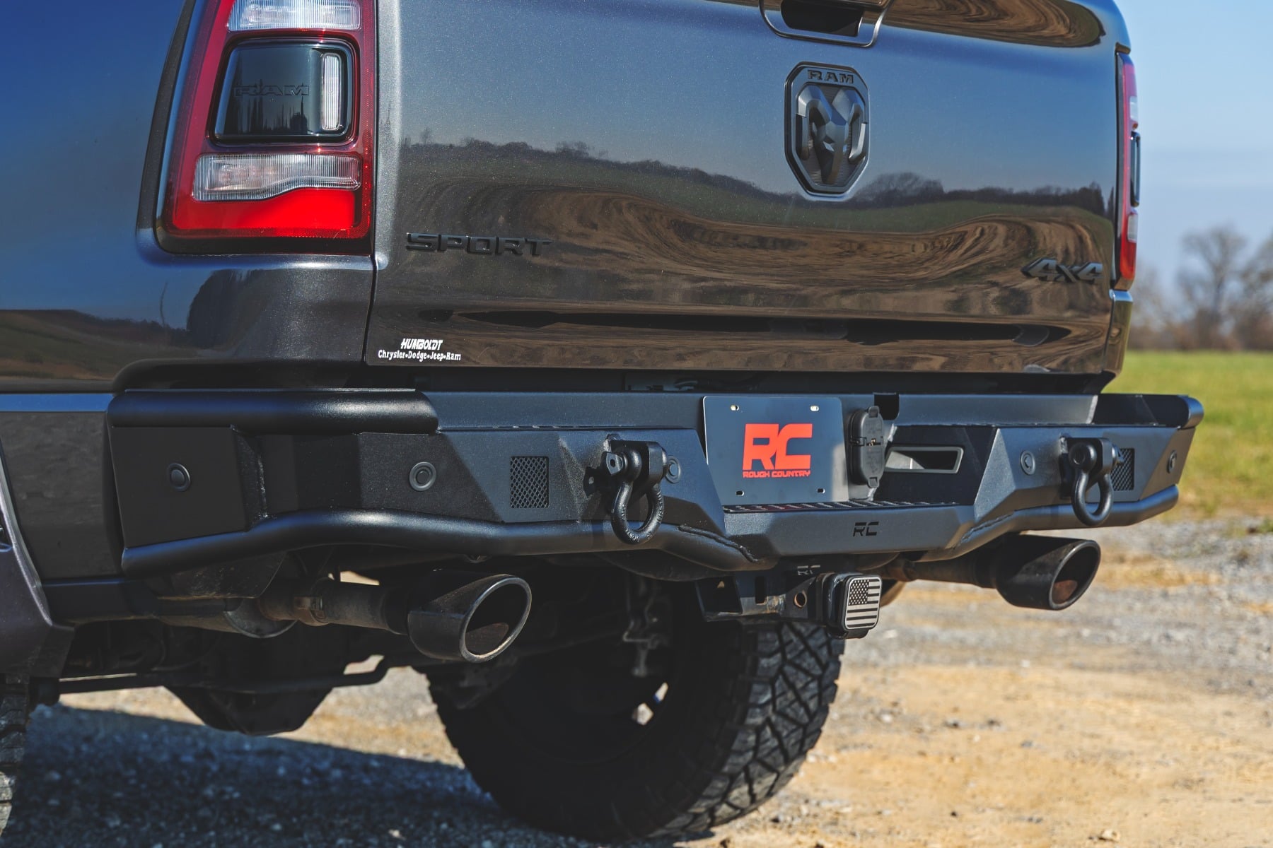 Rough Country Rear Bumper Tubular Ram 1500 2WD/4WD (2019-2024)