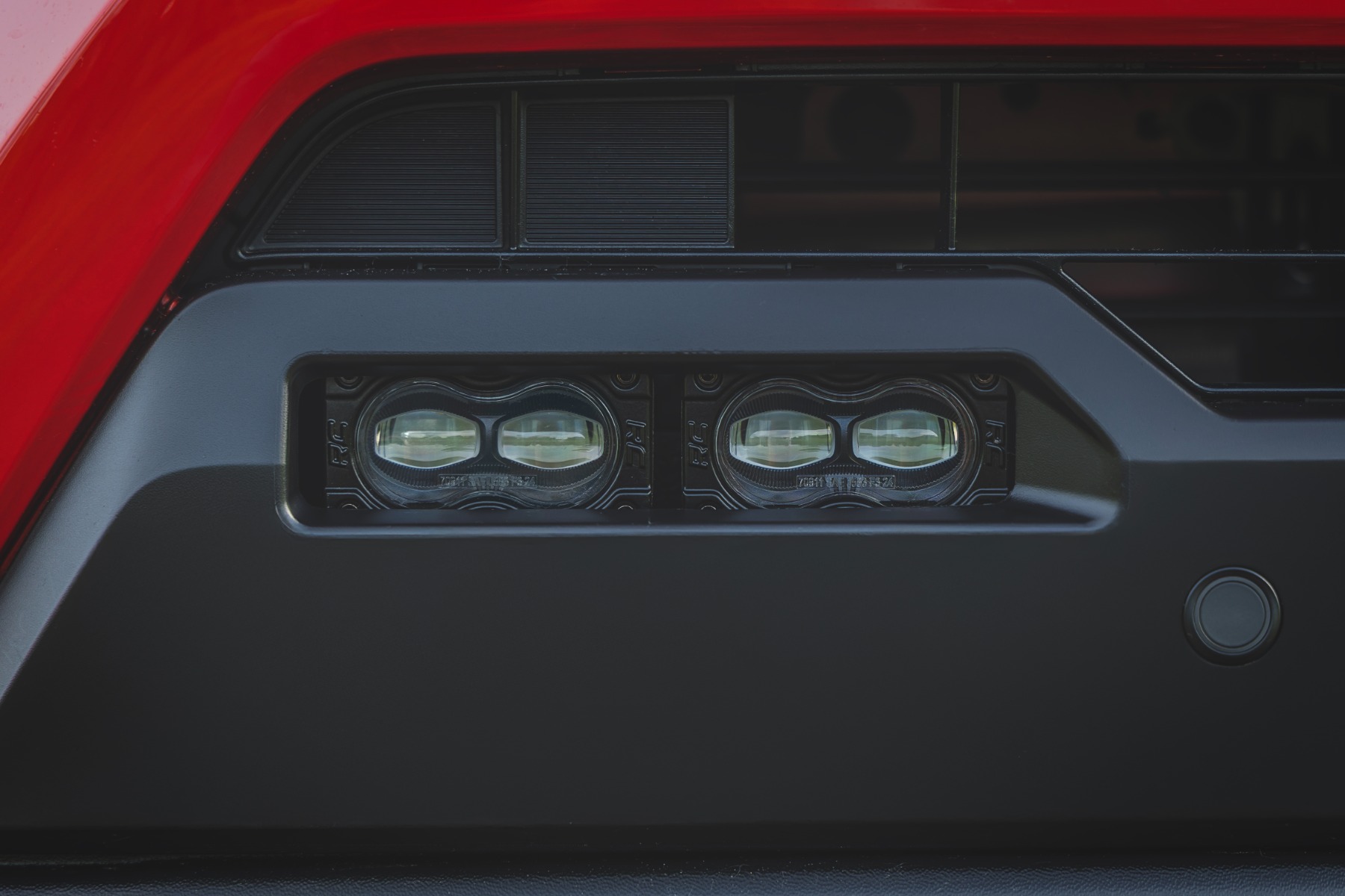 Rough Country LED Fog Light Kit 3x1.75 Inch Black Series Slim Aux Toyota Tacoma (24-26)