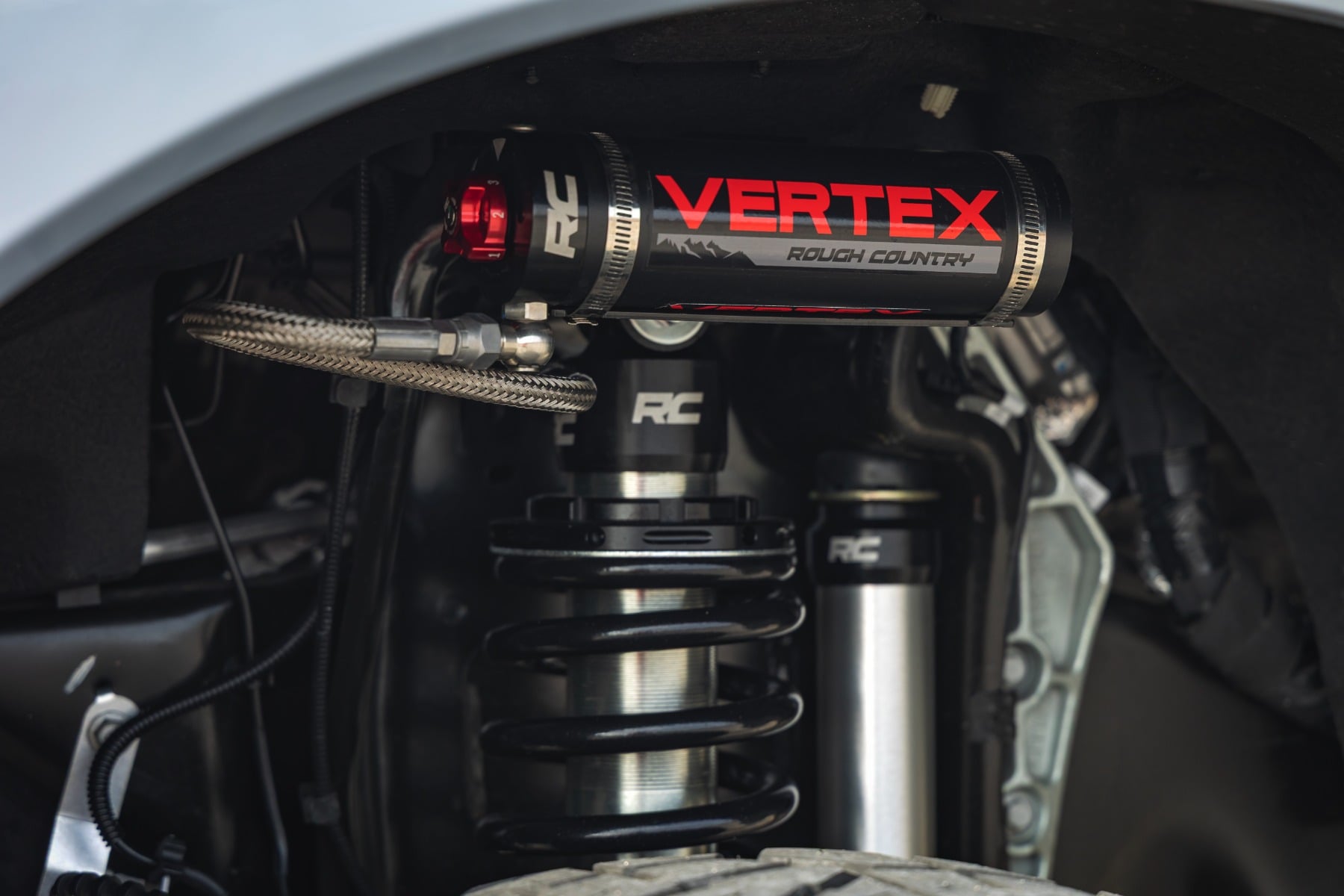 Rough Country 4.5 Inch Lift Kit R/A C/O Vertex Ford F-250/F-350 Super Duty (23-26)