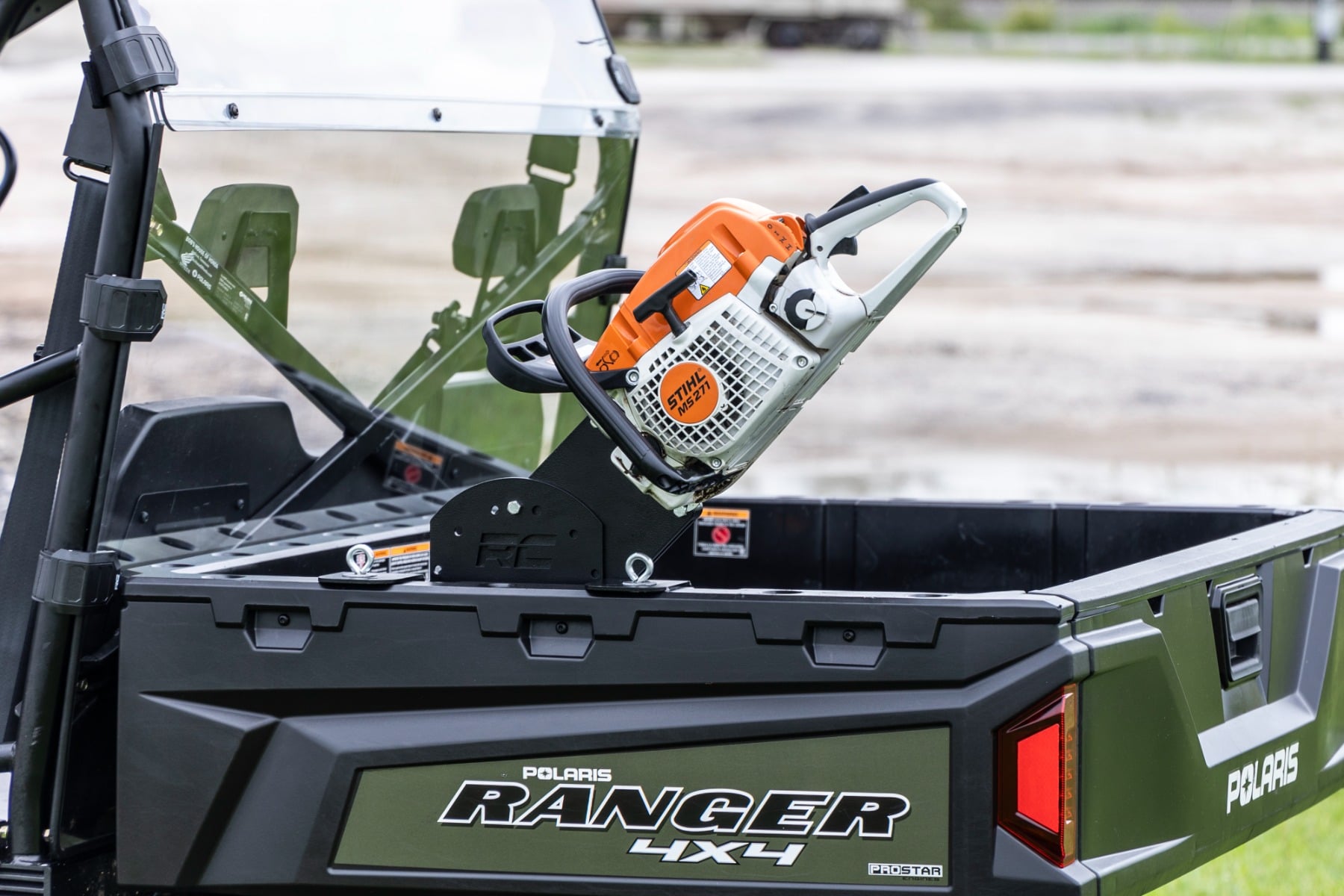Rough Country Chainsaw Carrier Bed Side Mount Multiple Makes & Models (Polaris/Can-Am)