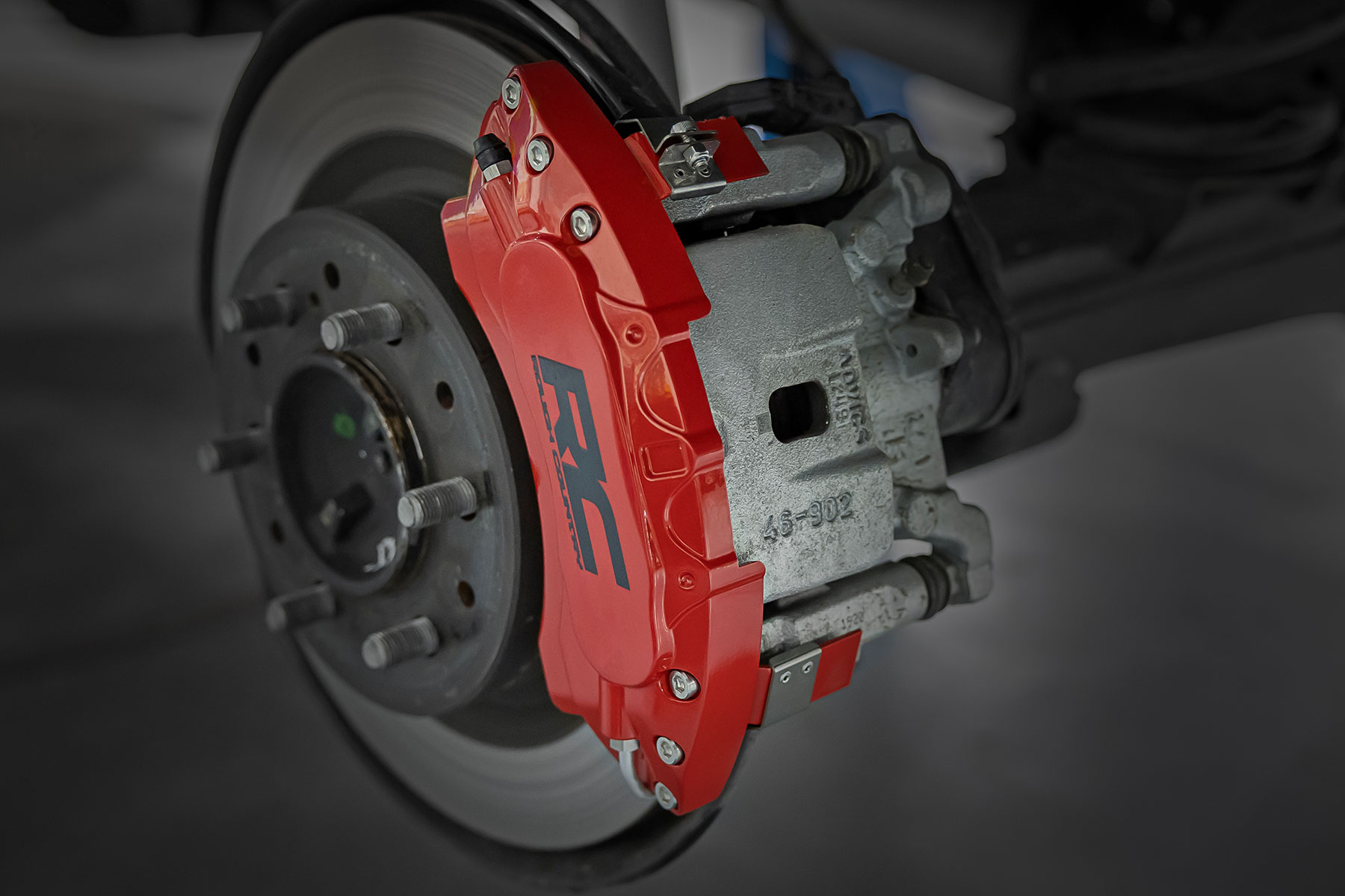 Rough Country Caliper Covers Front and Rear Red Toyota Tundra 2WD/4WD (2022-2026)