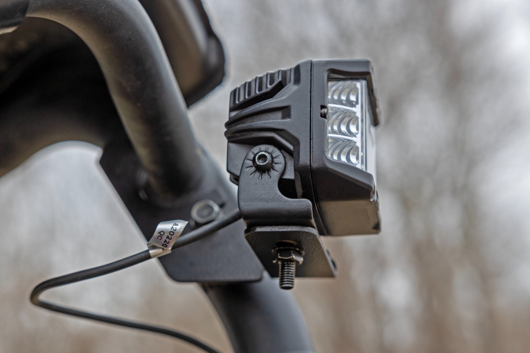 Rough Country LED Light Kit Rear Mount 2β³ Black Pair Flood Kawasaki Teryx 4 1000/Teryx4 800