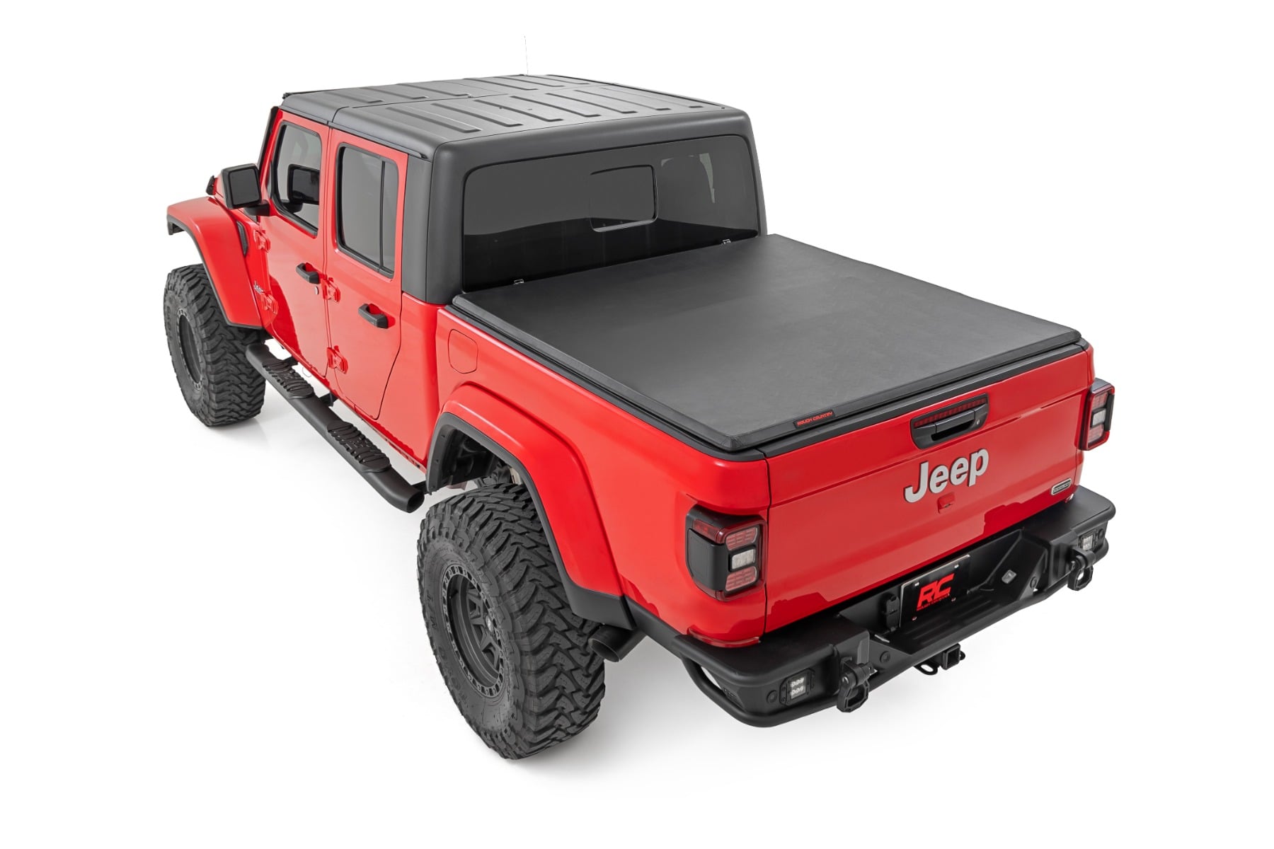 Rough Country Soft Tri-Fold Bed Cover 5β² Bed Jeep Gladiator JT 4WD (2020-2026)