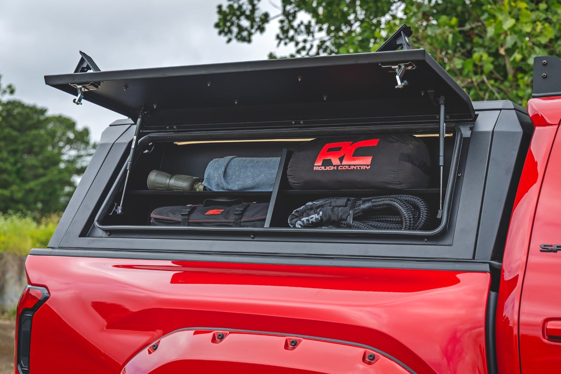 Rough Country Bed Cap Side Shelf Storage Bin Passengers Side Toyota Tacoma (24-26)