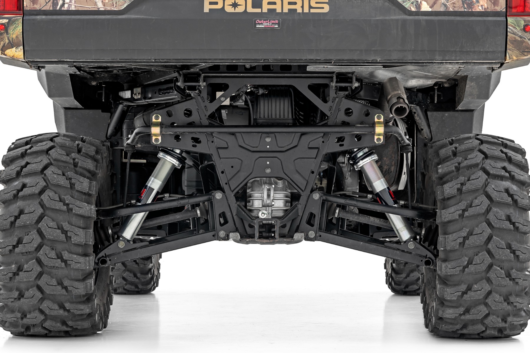 Rough Country M1 Rear Coil Over Shocks Ride Height Adjust Polaris Ranger 1000/Ranger XP 900/1000