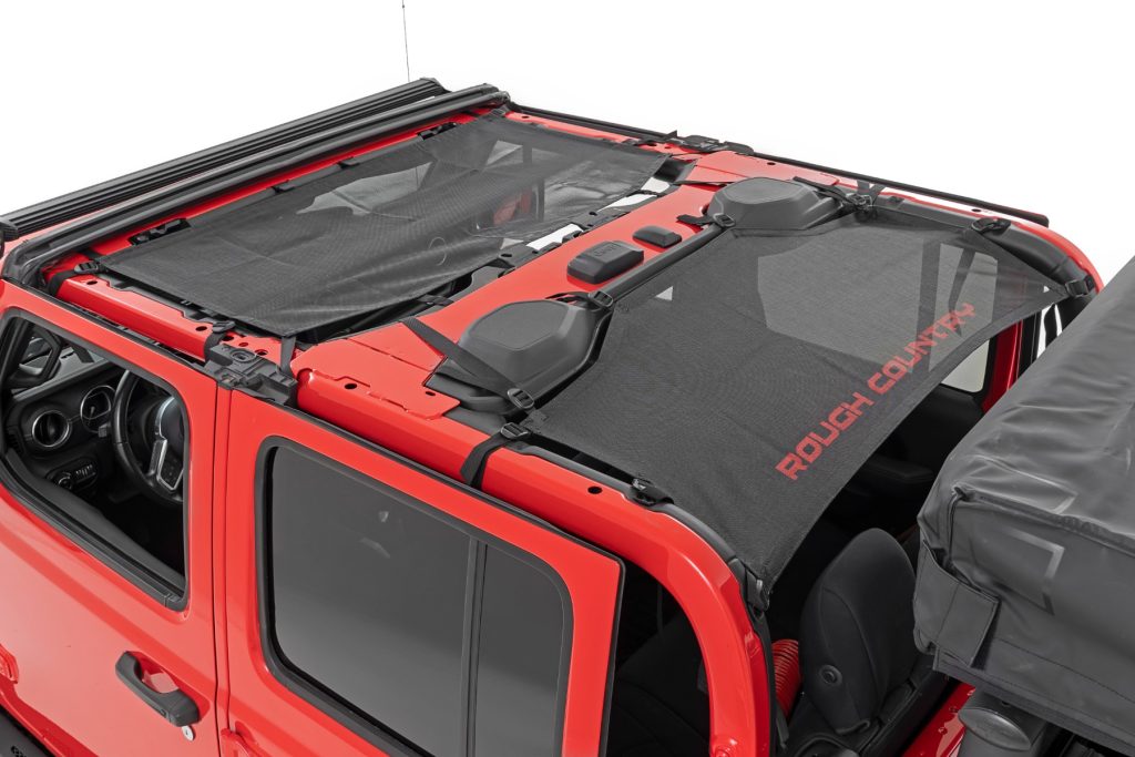 Rough Country Mesh Bikini Top Plus Black Jeep Gladiator JT 4WD (2020-2024)