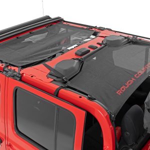Rough Country Mesh Bikini Top Plus Black Jeep Gladiator JT 4WD (2020-2024)