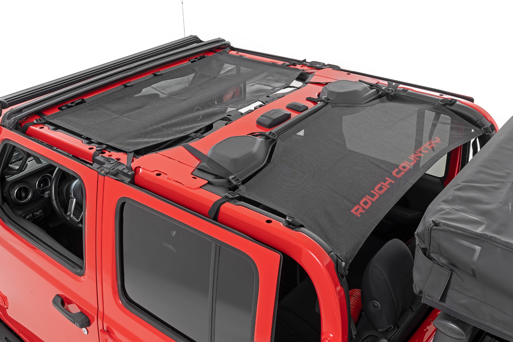 Rough Country Mesh Bikini Top Plus Black Jeep Gladiator JT 4WD (2020-2024)