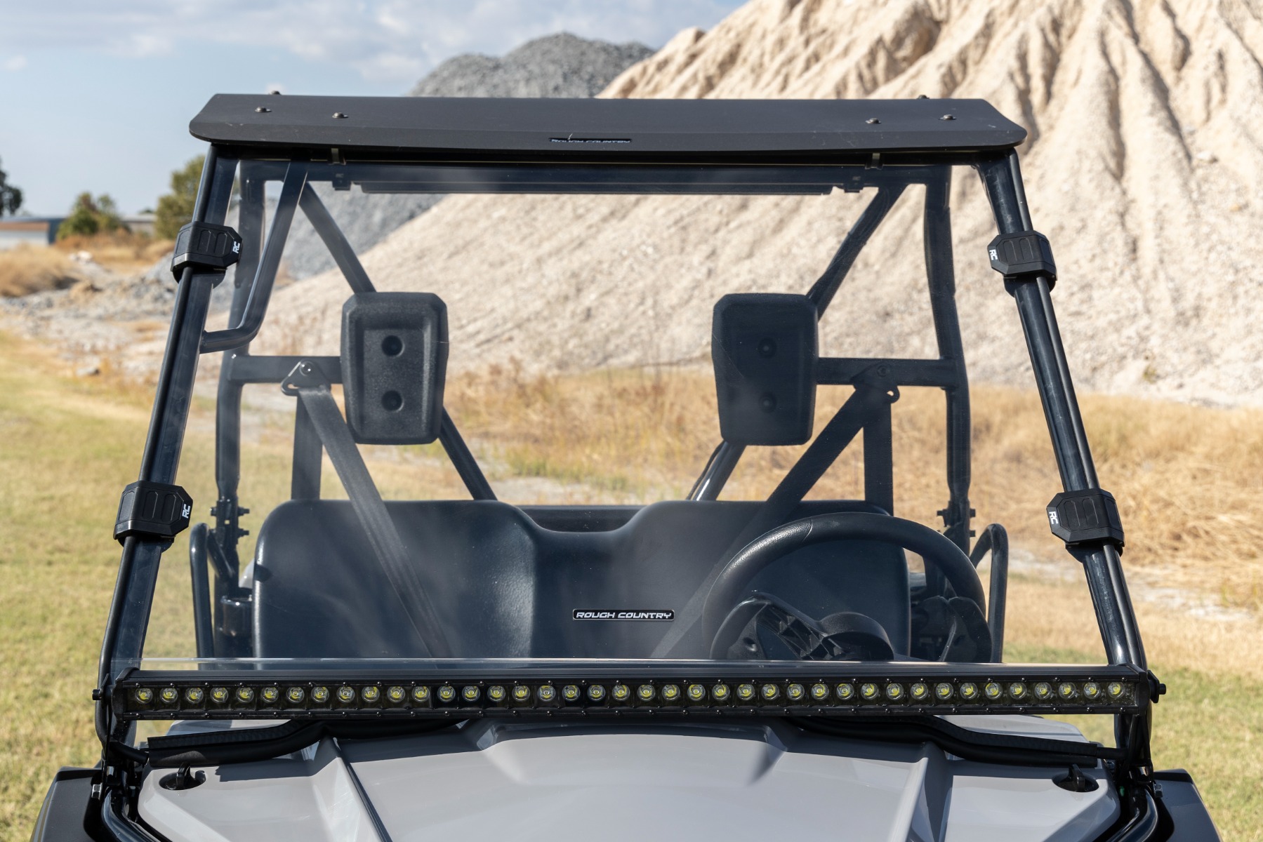 Rough Country Full Windshield Scratch Resistant Honda Pioneer 520
