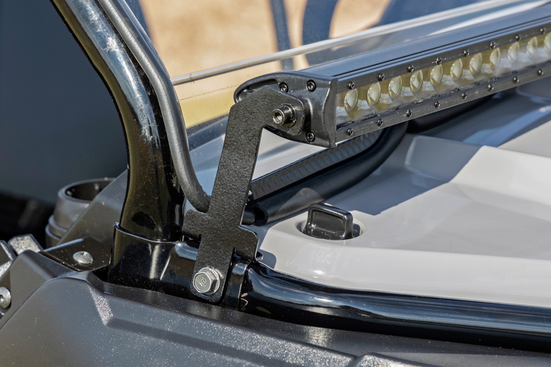 Rough Country LED Light Cage Mount 40β³ Black Honda Pioneer 520