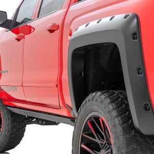 Rough Country Pocket Fender Flares 6’7″ & 8′ Bed Chevy Silverado 1500 (14-18)/Silverado 2500 HD (15-19)