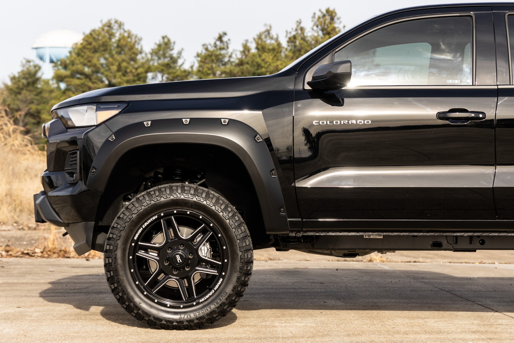 Rough Country Pocket Fender Flares GXD Sterling Grey Metallic Chevy Colorado (23-26)