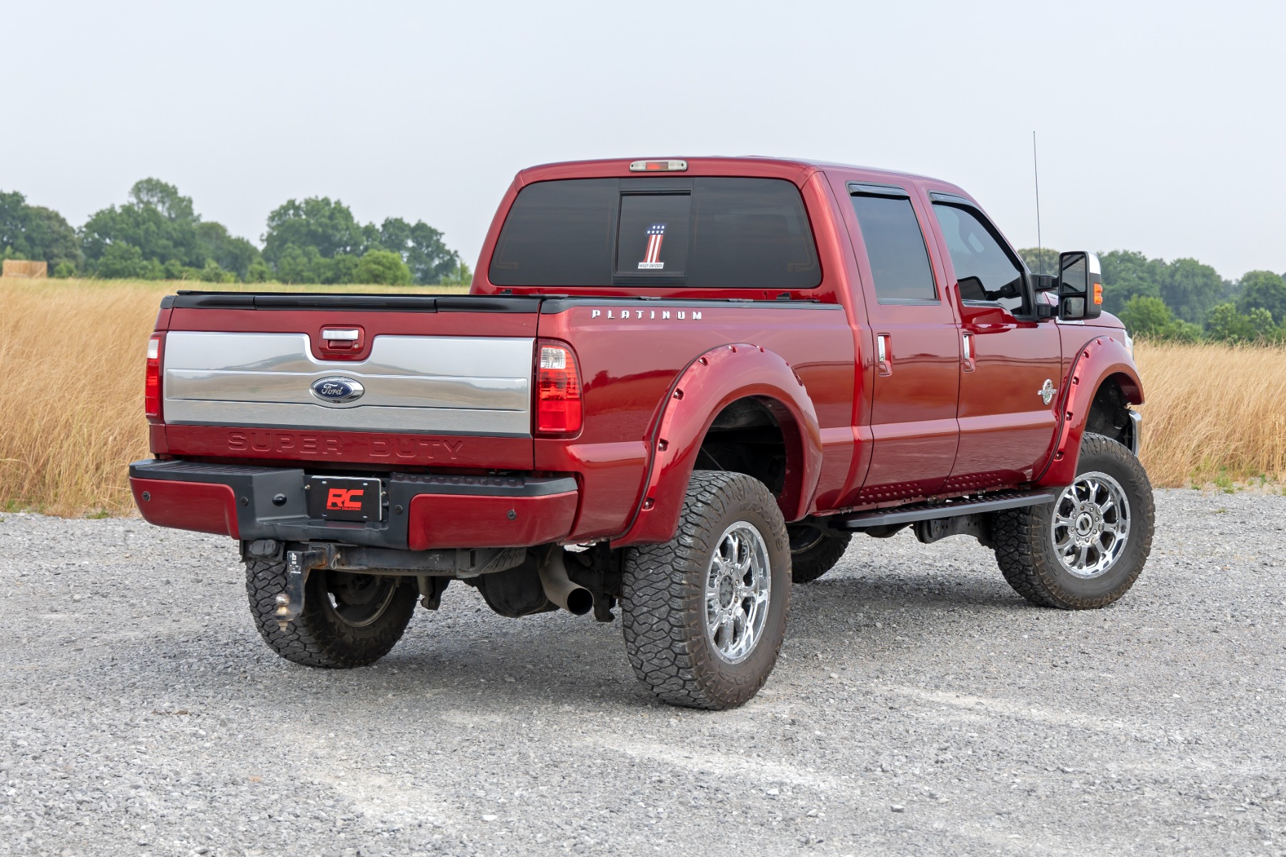 Rough Country RPT2 Running Board Crew Cab Black Ford F-250/F-350 Super Duty (09-16)