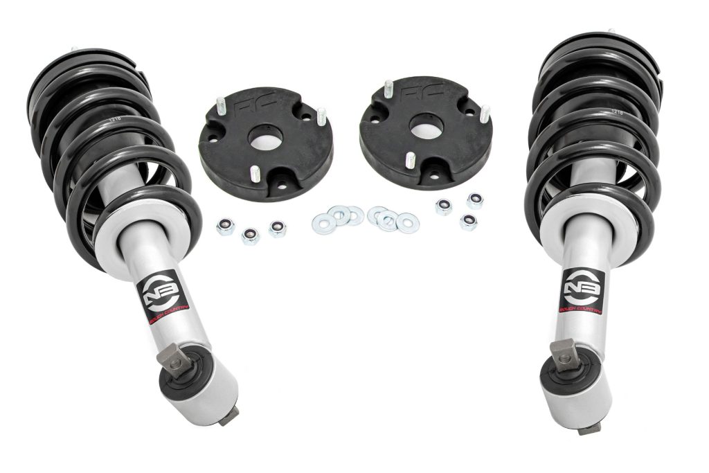 Rough Country 2 Inch Lift Kit N3 Struts Chevy/GMC SUV 1500 4WD (2021-2026)