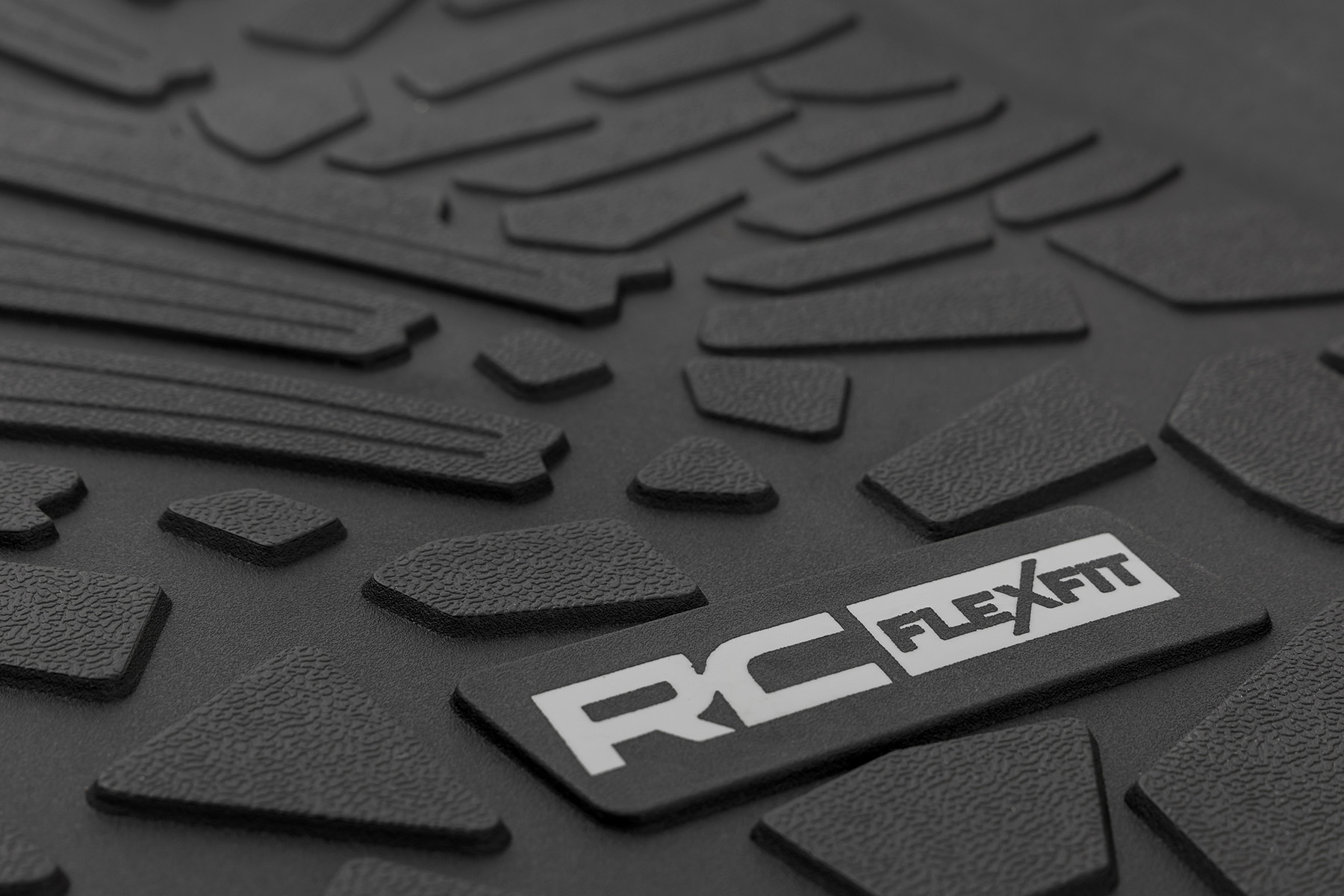 Rough Country Flex Fit Floor Mats FR & RR 4 Door Jeep Wrangler Unlimited 4WD (18-26)