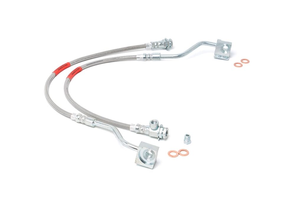 Rough Country Brake Lines Stainless FR 4-6″ Lift Ford Bronco/F-150 4WD (1980-1996)