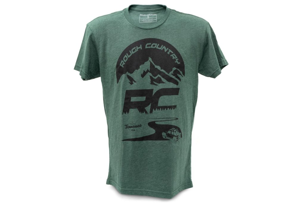 Rough Country T-Shirt RC Mountains Forest Green LG