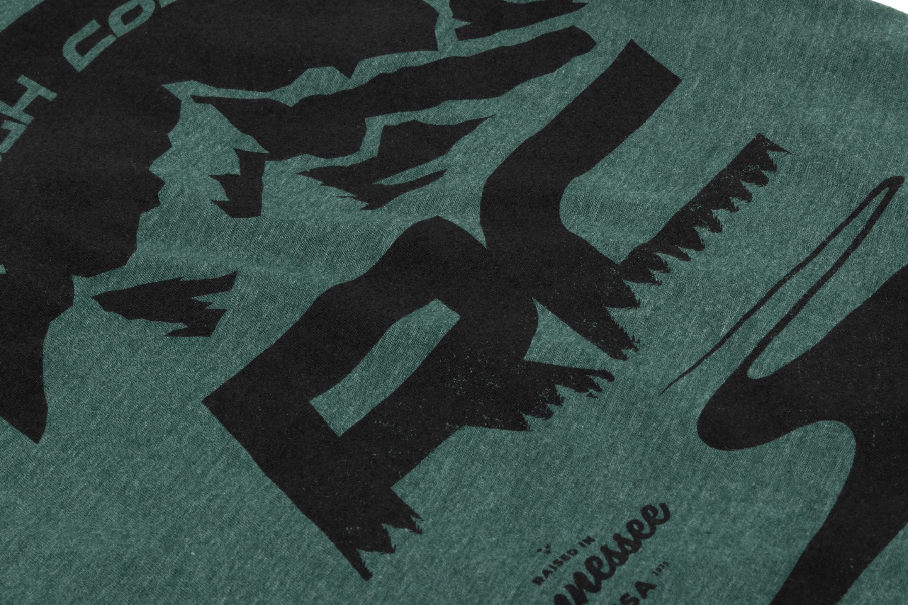 Rough Country T-Shirt RC Mountains Forest Green SM