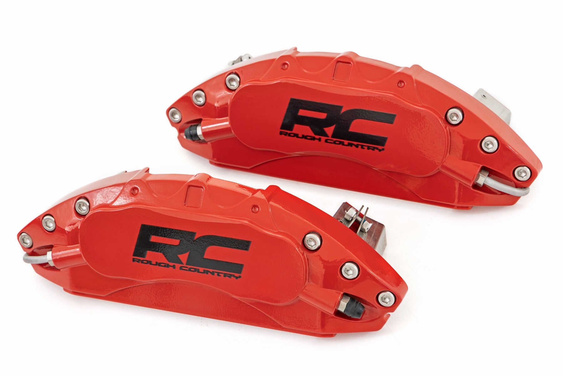 Rough Country Caliper Covers Rear Red Chevy/GMC Sierra 1500 (19-26)/Silverado 1500 (19-26)