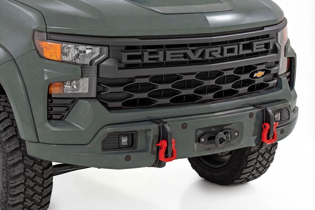Rough Country Front FXS Bumper 12000S GBD Cypress Gray Chevy Silverado 1500 (23-26)