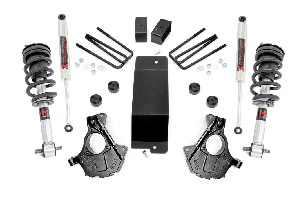 Rough Country 3.5 Inch Lift Kit Cast Steel LCA M1 Strut Chevy/GMC 1500 (07-13)