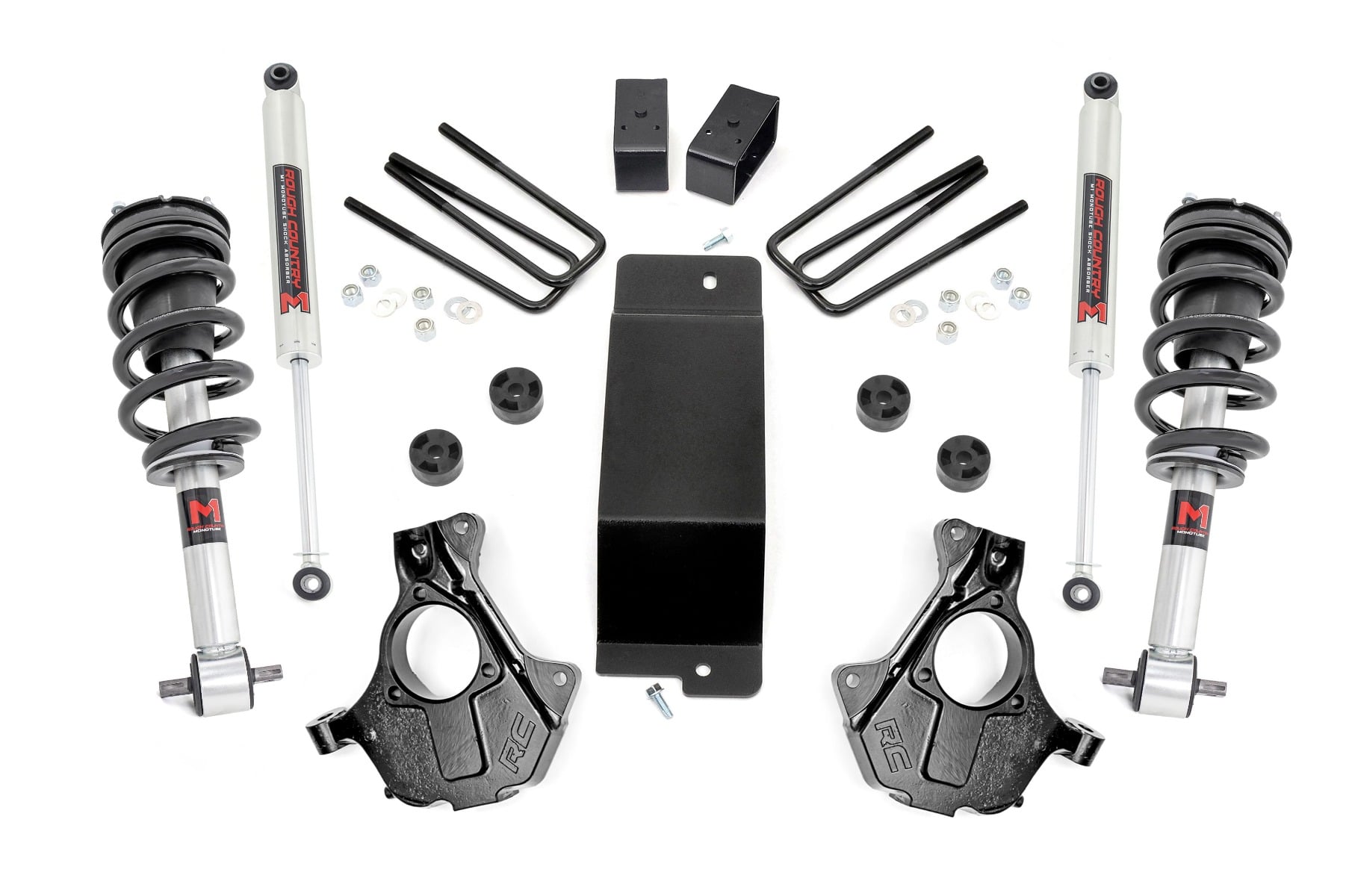 Rough Country 3.5 Inch Lift Kit Cast Steel LCA M1 Strut Chevy/GMC 1500 (07-13)
