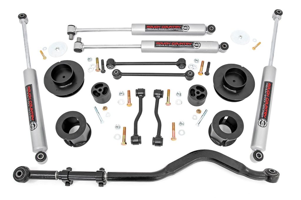 Rough Country 3.5 Inch Lift Kit Spacers Jeep Gladiator JT 4WD (2024-2026)