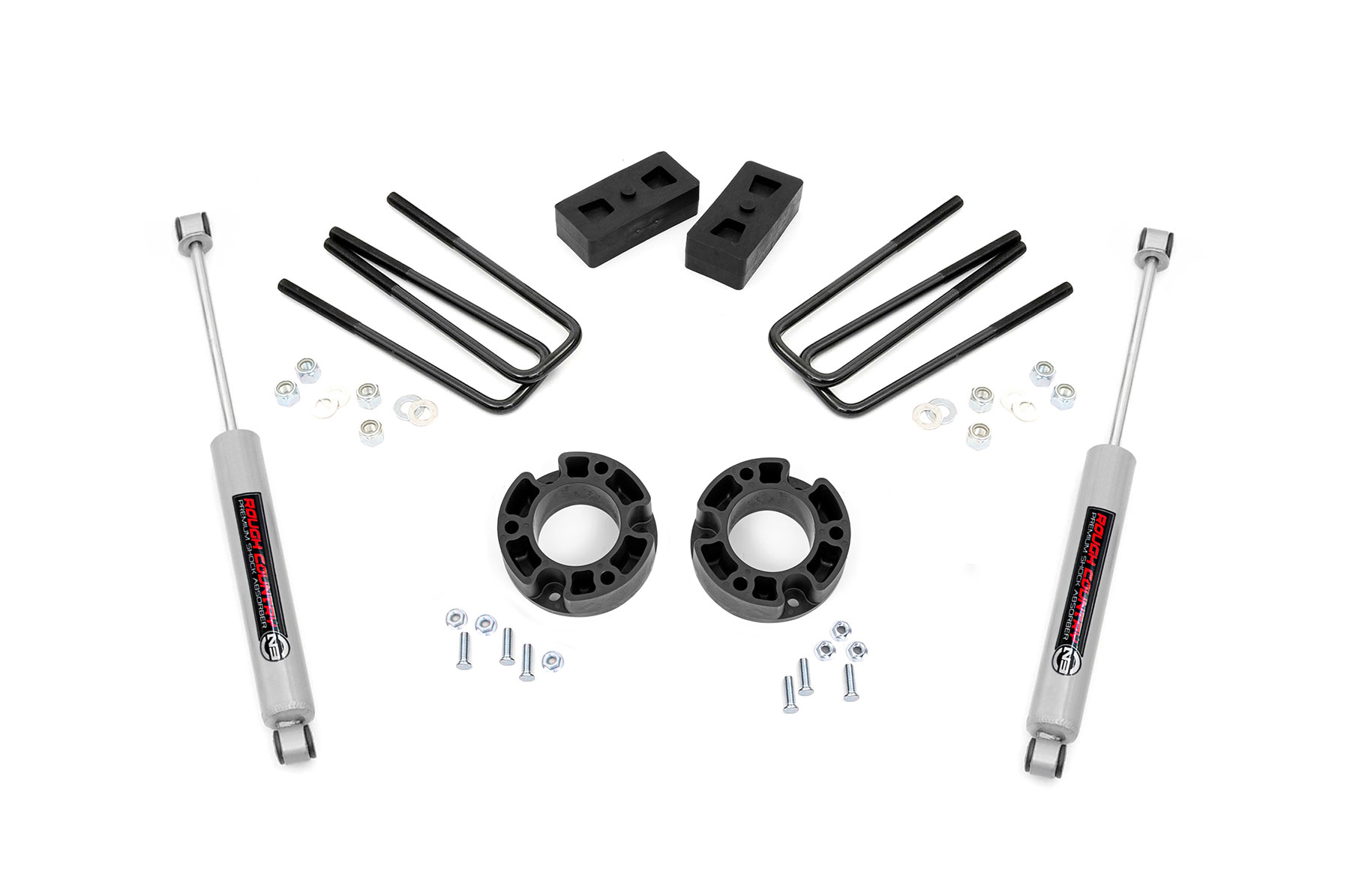 Rough Country 3.5 Inch Lift Kit Chevy Silverado & GMC Sierra 1500 2WD (2007-2013)