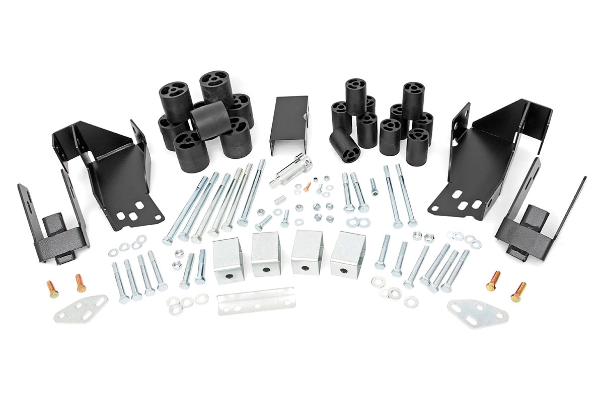 Rough Country 3 Inch Body Lift Kit Chevy Silverado & GMC Sierra 1500 2WD/4WD (2007-2013)