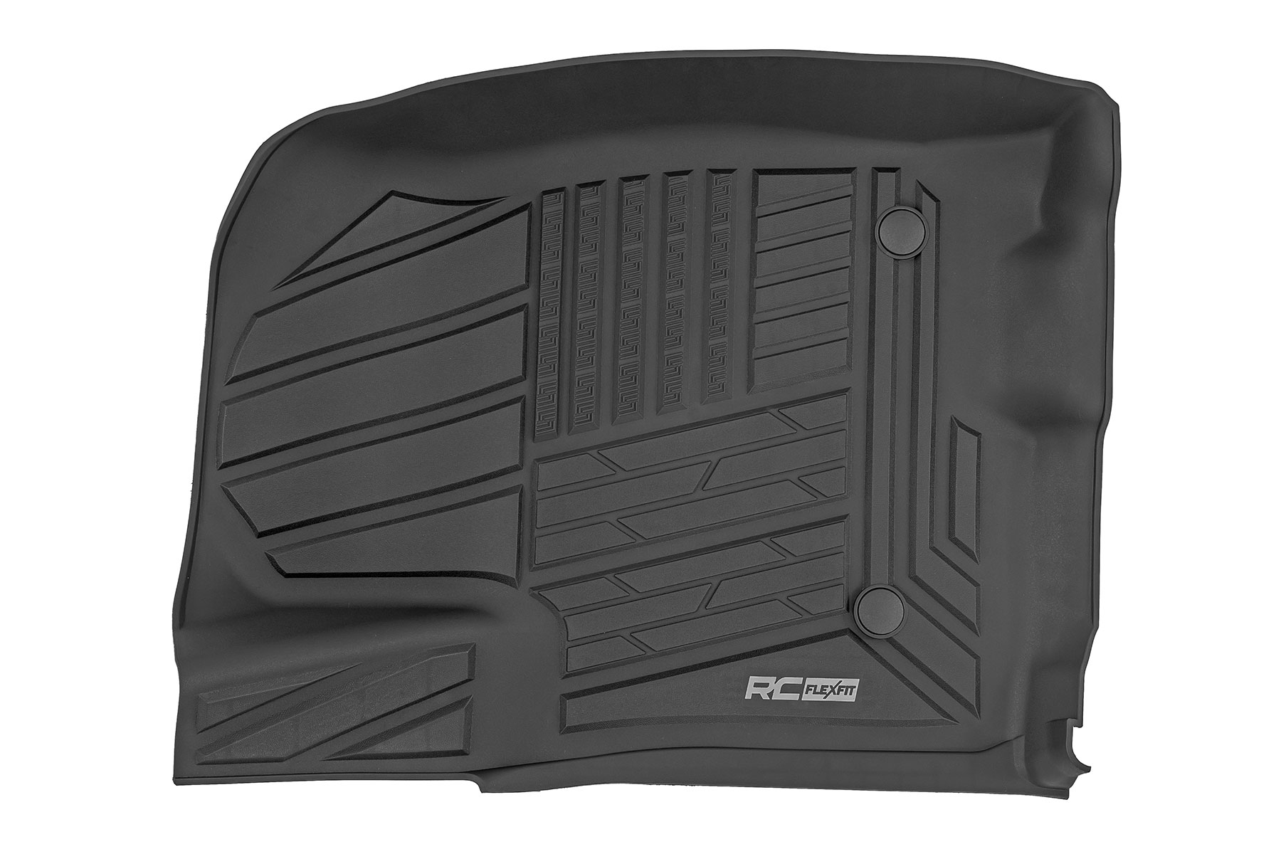 Rough Country Flex-Fit Floor Mats FR & RR FR Bucket Crew Chevy/GMC 1500/2500HD/3500HD (19-26)