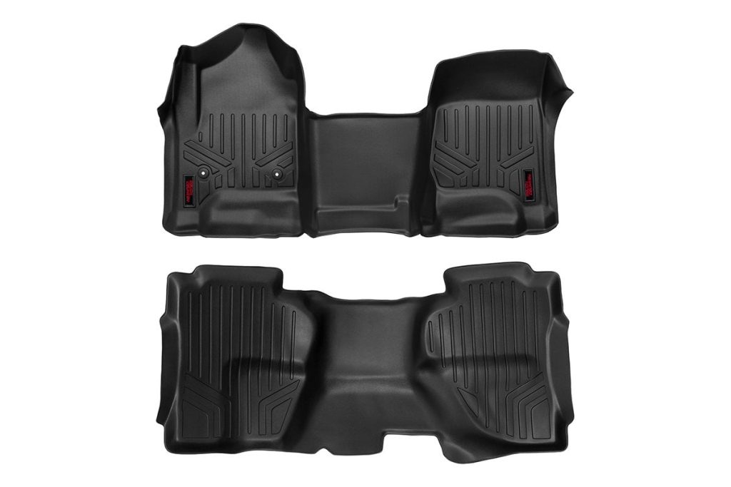 Rough Country Floor Mats FR & RR OV Hump Ext Cb Chevy/GMC 1500/2500HD/3500HD 2WD/4WD