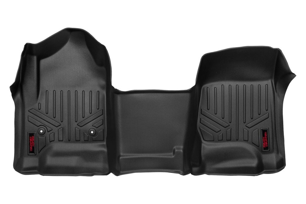 Rough Country Floor Mats FR Over Hump Chevy/GMC 1500/2500HD/3500HD (14-19 & Classic)