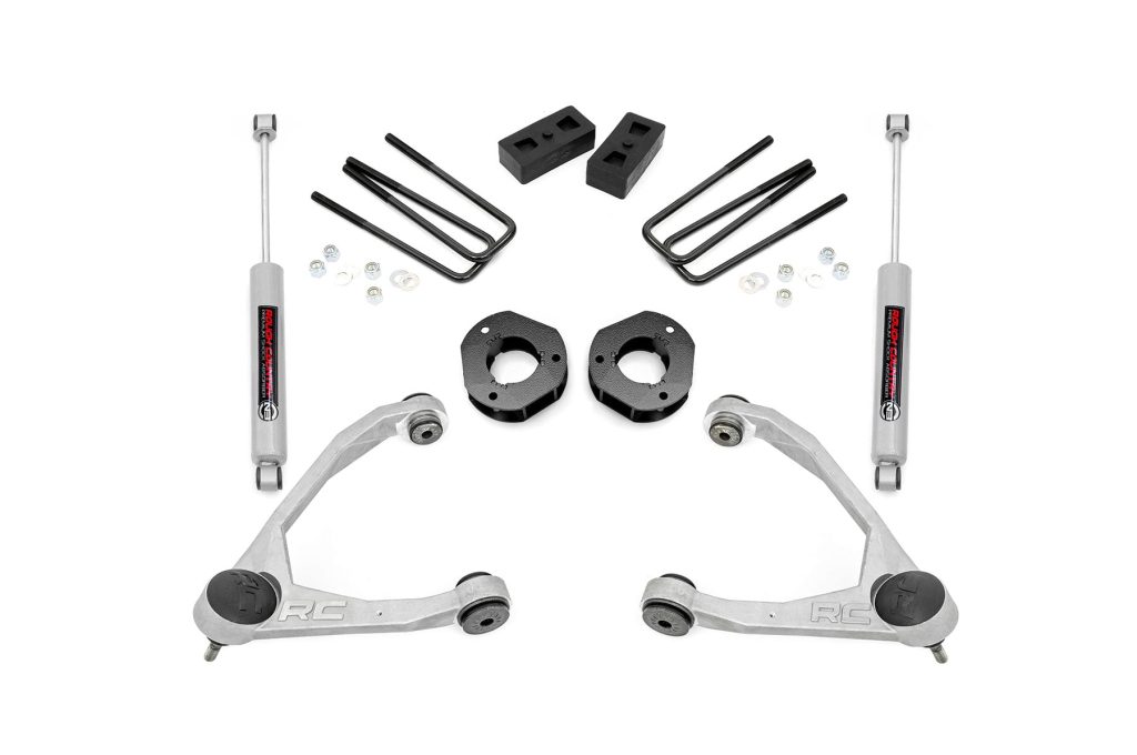Rough Country 3.5 Inch Lift Kit Forged UCA Cast Steel Chevy/GMC 1500 (07-16)