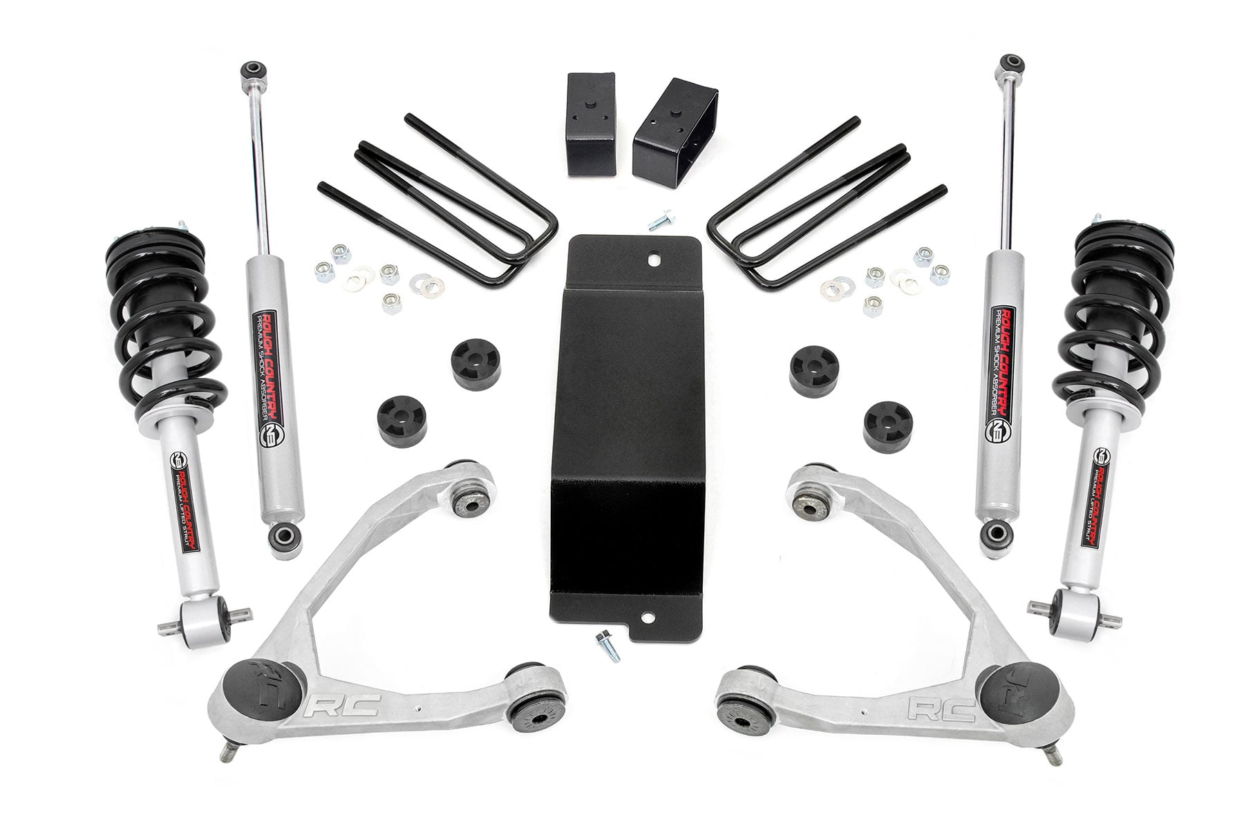 Rough Country 3.5 Inch Lift Kit UCA N3 Struts Chevy/GMC 1500 (07-13)