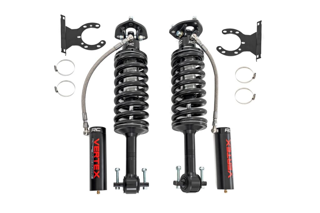 Rough Country Vertex 2.5 Reservoir Coilovers Front 3.5″ Chevy/GMC 1500 (07-18 & Classic)