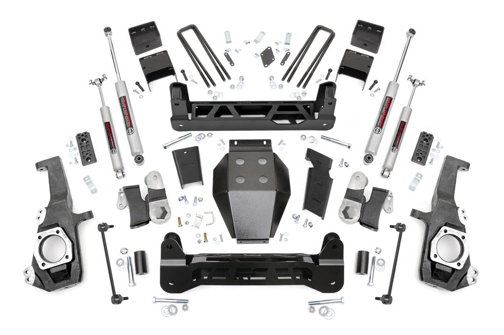 Rough Country 5 Inch Lift Kit NTD w/ Overloads Chevy/GMC 2500HD/3500HD (20-26)