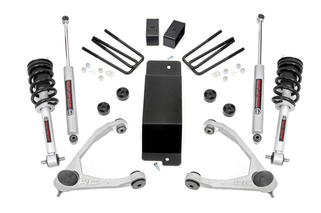 Rough Country 3.5 Inch Lift Kit Forged UCA N3 Strut Chevy/GMC 1500 (14-16)