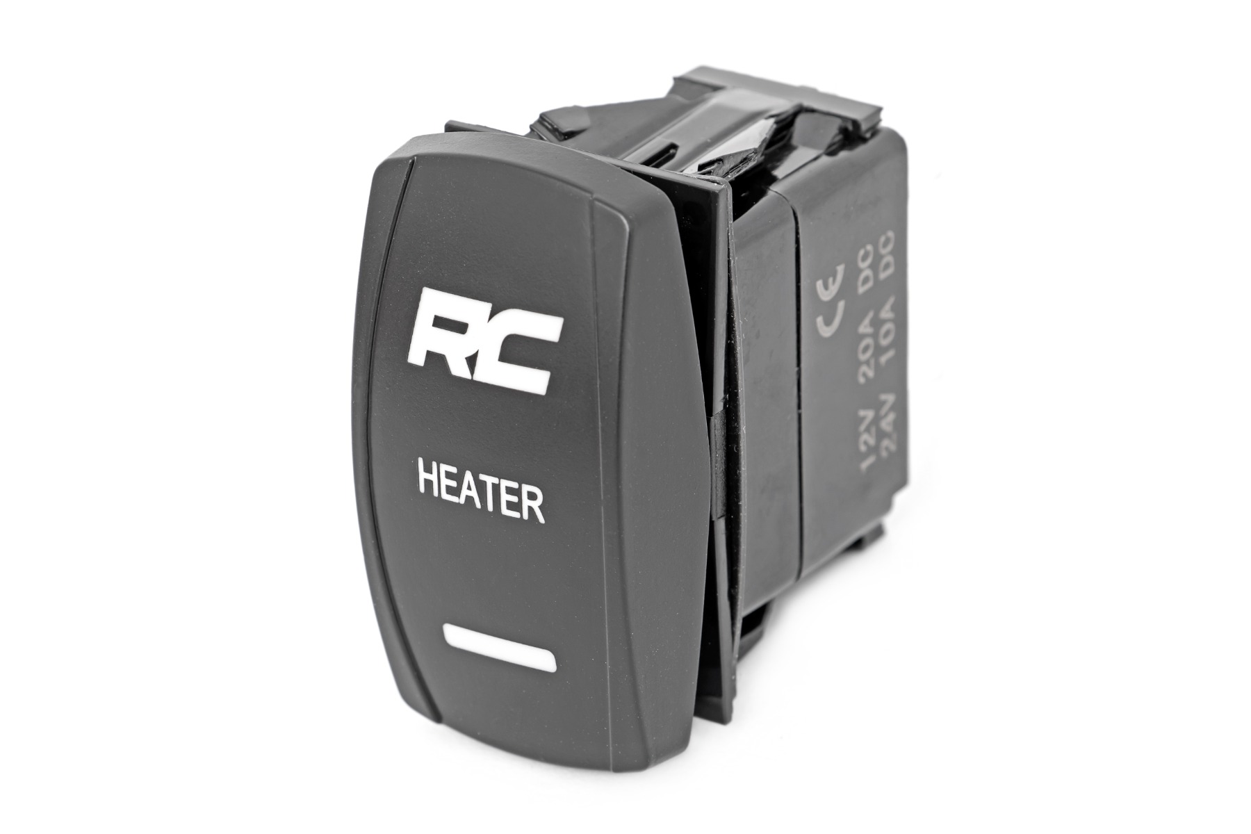 Rough Country Rocker Switch Cab Heater 2x1 with Logo Blue Back Light Polaris General XP 4 1000