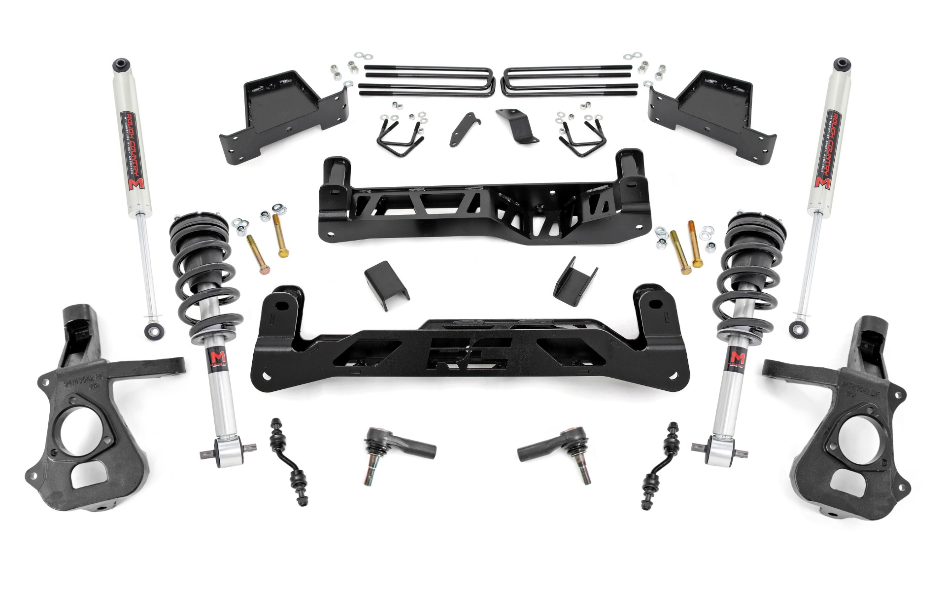 Rough Country 7 Inch Lift Kit Cast Steel M1 Struts/M1 Chevy/GMC 1500 (14-18 & Classic)