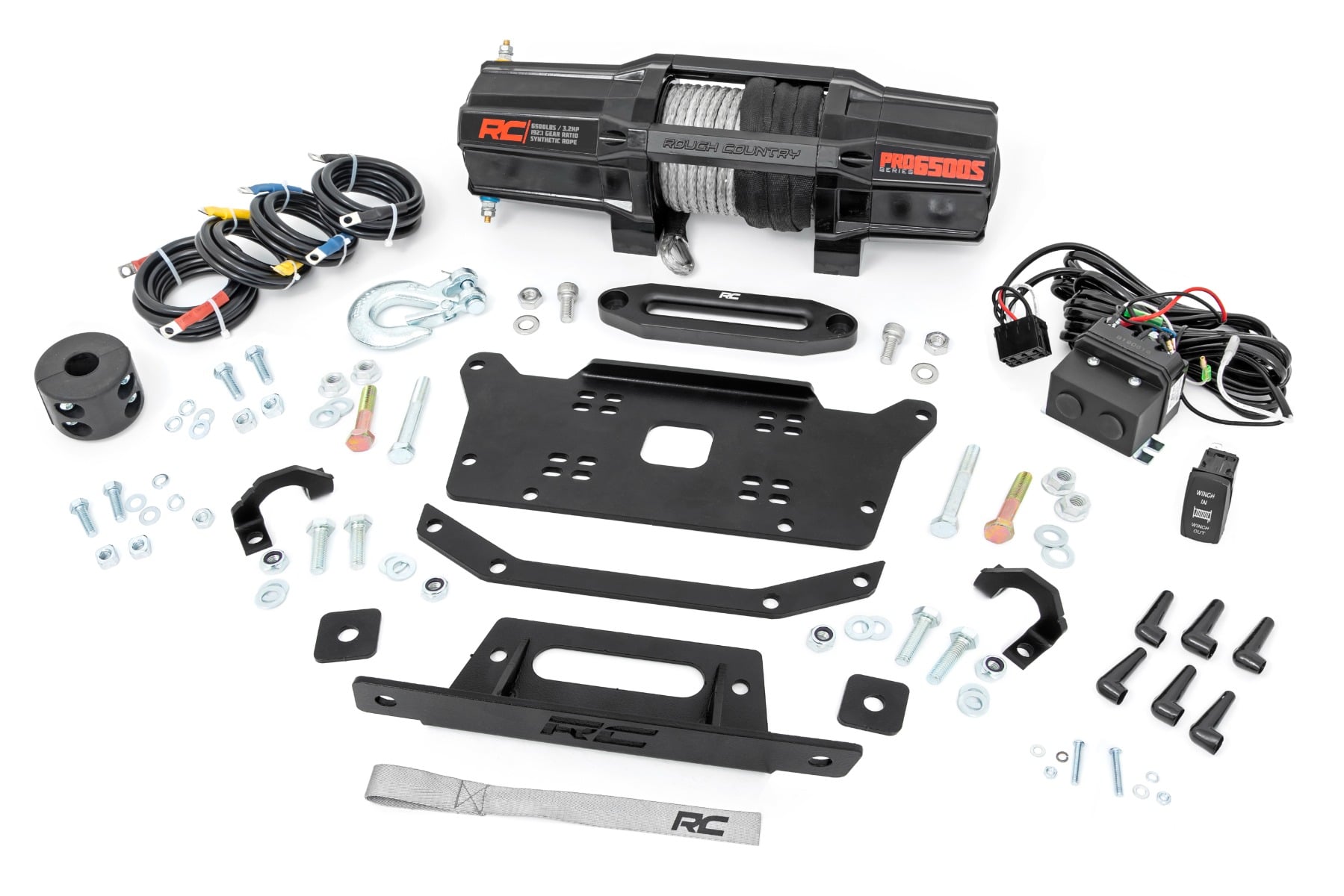 Rough Country Winch Mount RS6500S Honda Talon 1000