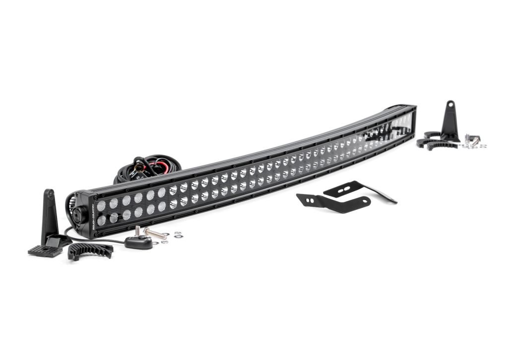 Rough Country LED Light Kit Front Mount 40″ Black Dual Row Honda Talon 1000