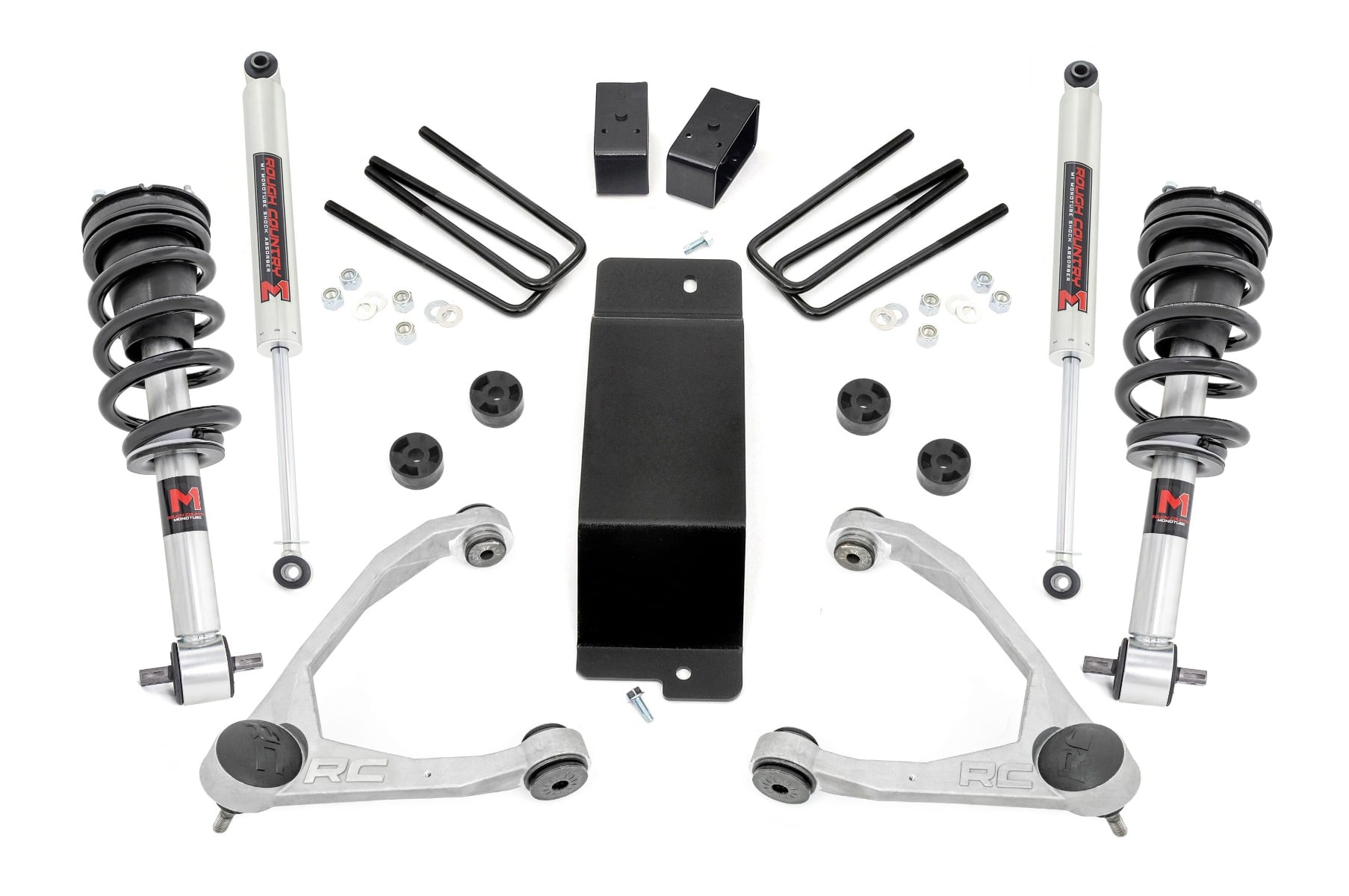 Rough Country 3.5 Inch Lift Kit UCA M1 Struts Chevy/GMC 1500 (07-13)