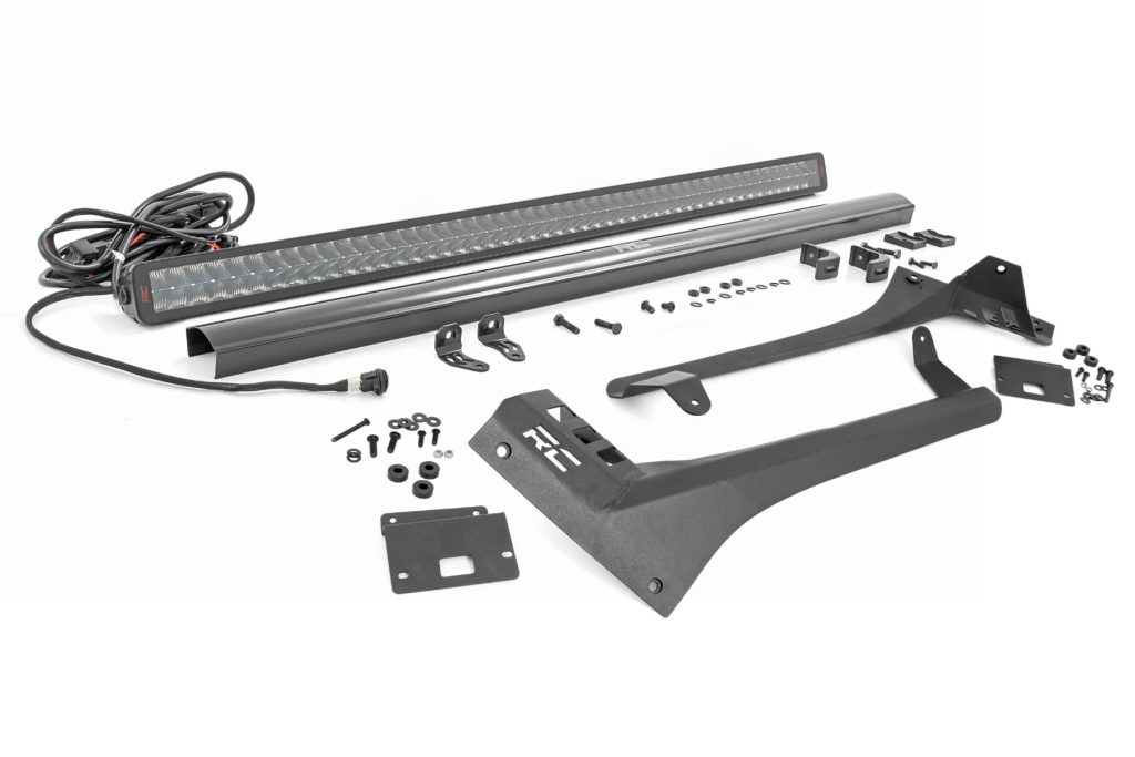 Rough Country LED Light Kit Windshield 50″ Spectrum Dual Row Jeep Gladiator JT/Wrangler JL (18-26)