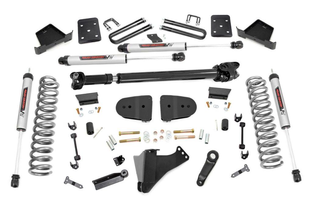 Rough Country 6 Inch Lift Kit Diesel No OVLD FR D/S V2 Ford F-250/F-350 Super Duty (23-26)